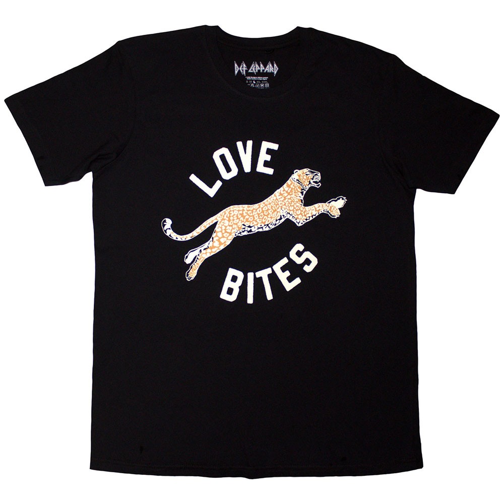 Def Leppard - Love Bites Leap Heren T-shirt - Zwart